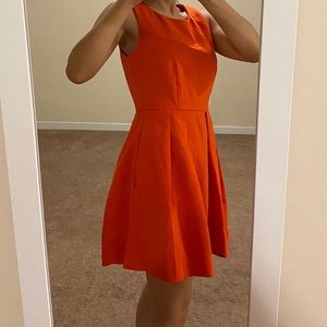 A cute orange dress with POCKETS!